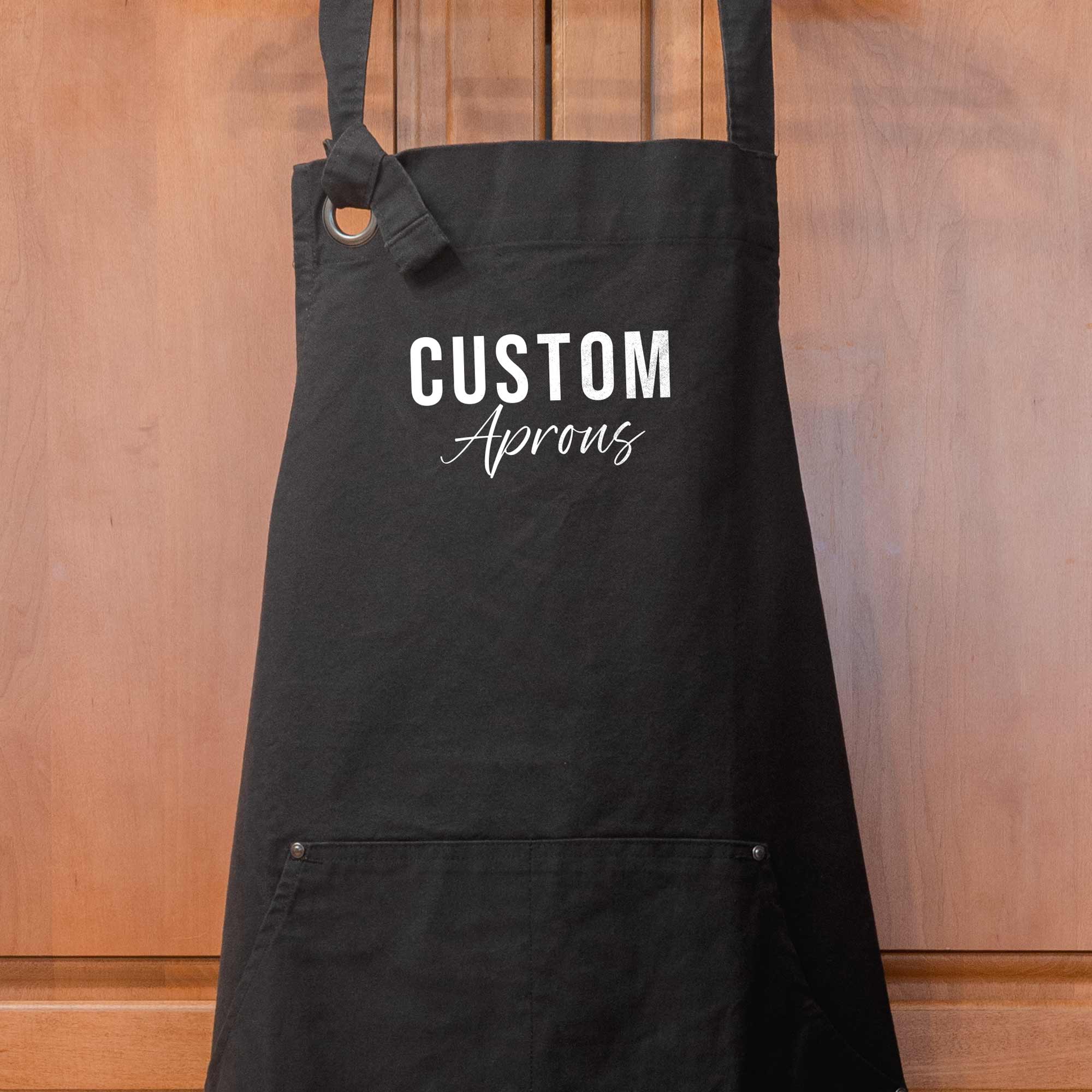 Custom Aprons with Pockets: Heavyweight Cotton Canvas
