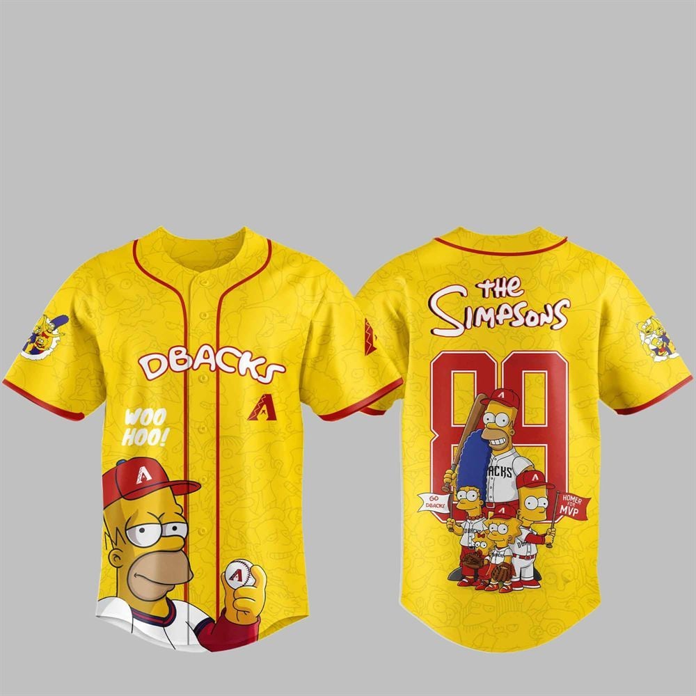 2025 Diamondbacks The Simpsons Jersey - Grishko.com