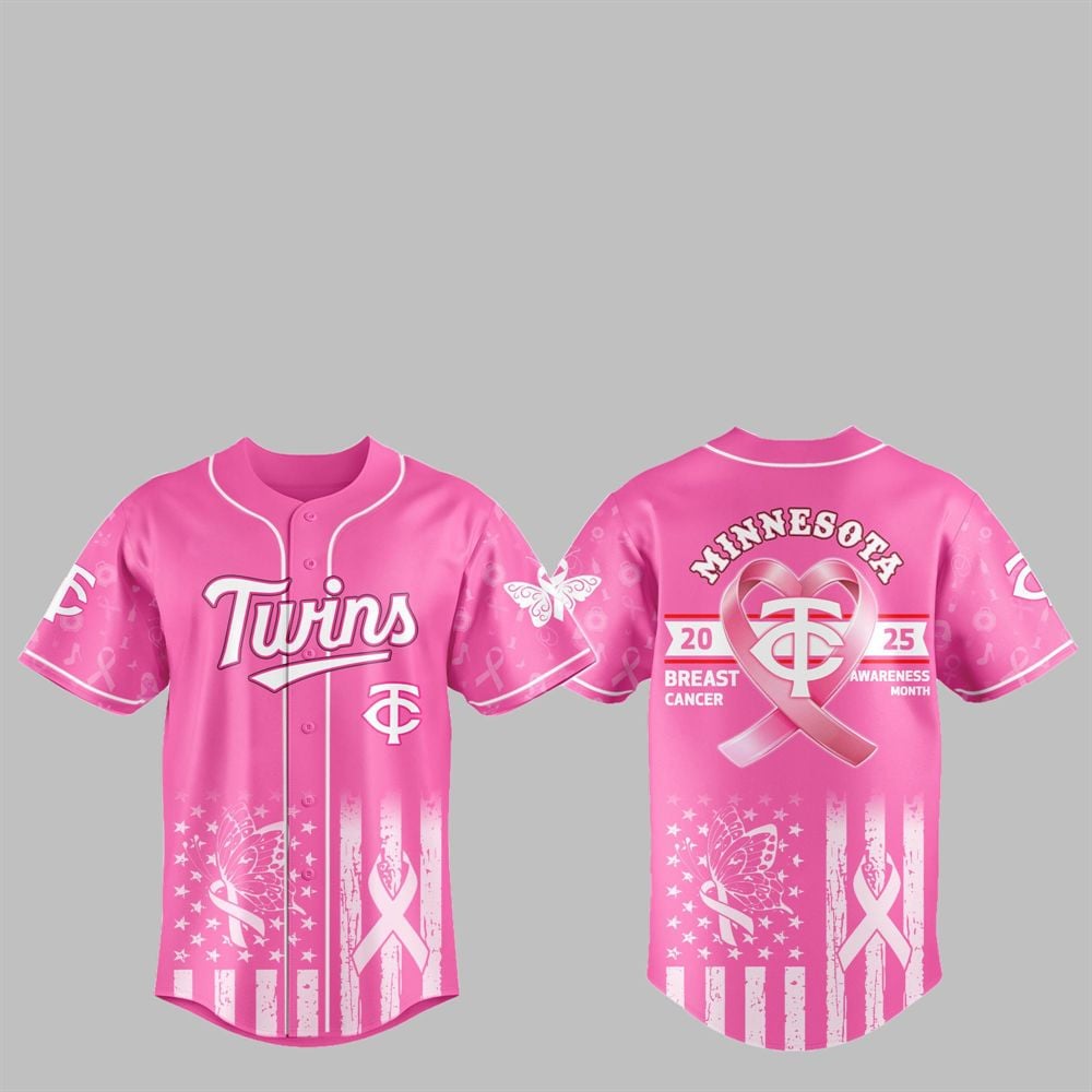 Twins 2025 Breast Cancer Awareness Month Jersey - Grishko.com
