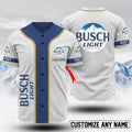 Custom Busch Light Baseball Jersey - Personalized Basic & Stylish - Aopprinter