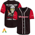 Budweiser Baseball Jersey: Laugh Cry Take My Bud - I Kill You - Engaging & Unique! - Aopprinter