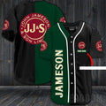 Customized Jameson Whiskey Baseball Jersey: Unique & Stylish Whiskey-themed Apparel - Aopprinter
