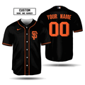 Custom Name & Number San Francisco Giants MLB Black Alternate Jersey 2020 - Unisex Baseball Shirt - lylyprint.com