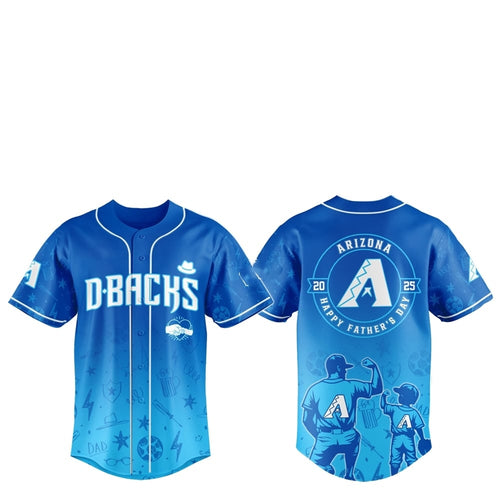 2025 Arizona Diamondbacks Happy Father Day Baseball Jersey Combo - Grishko.com