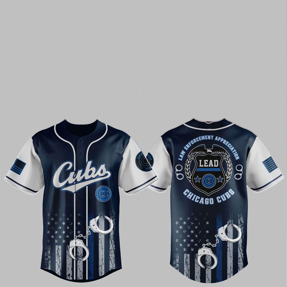 2025 Cubs Law Enforcement Appreciation Day Jersey - Grishko.com