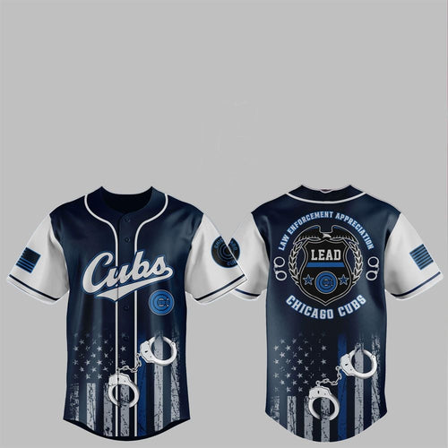 2025 Cubs Law Enforcement Appreciation Day Jersey - Grishko.com