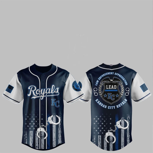 2025 KC Royals Law Enforcement Appreciation Day Jersey - Grishko.com