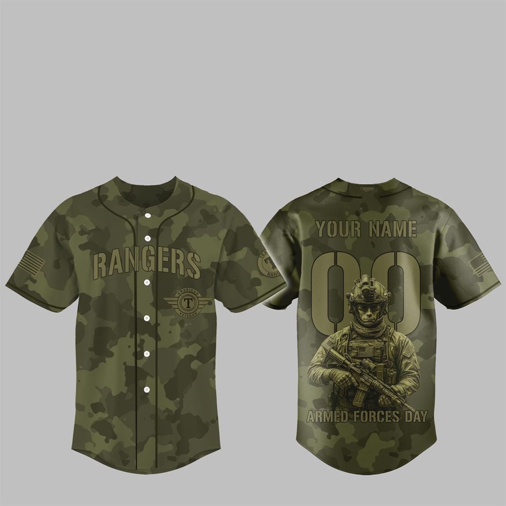 2025 Rangers Armed Forces Day Night Jersey - Grishko.com