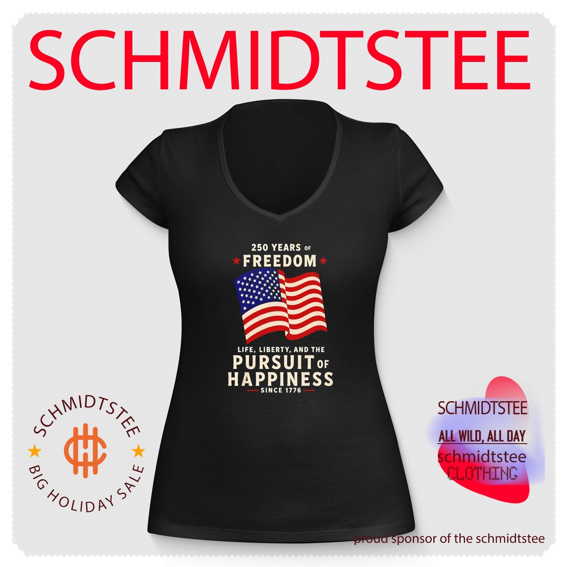 250 Years Of Freedom Life Liberty Pursuit Of Happiness shirt
