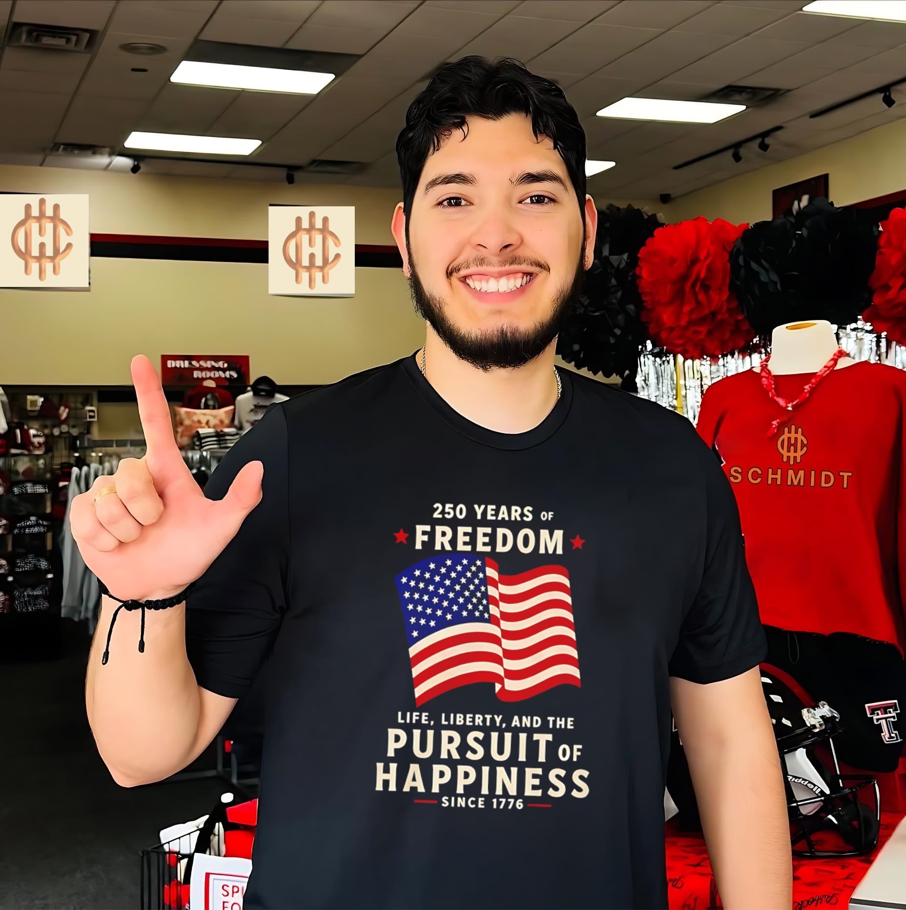 250 Years Of Freedom Life Liberty Pursuit Of Happiness shirt