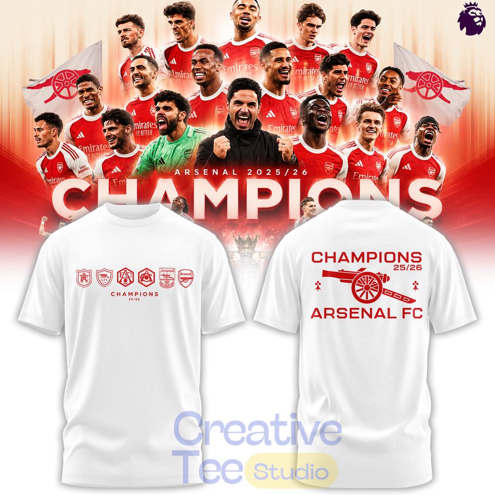 ’26 Arsenal Premier League Champions Tee Hoodie