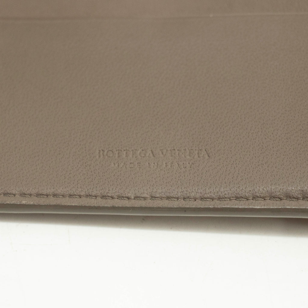 Bottega Veneta Grey Quilted Multicolor Bifold Wallet #3998