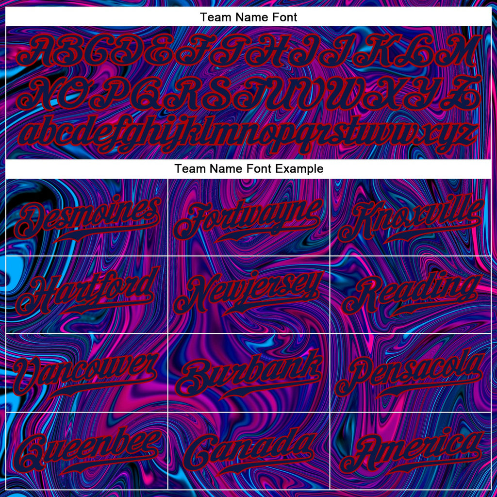 Custom 3D Pattern Design Abstract Interweaving Curved Fluid Art Authentic Baseball Jersey