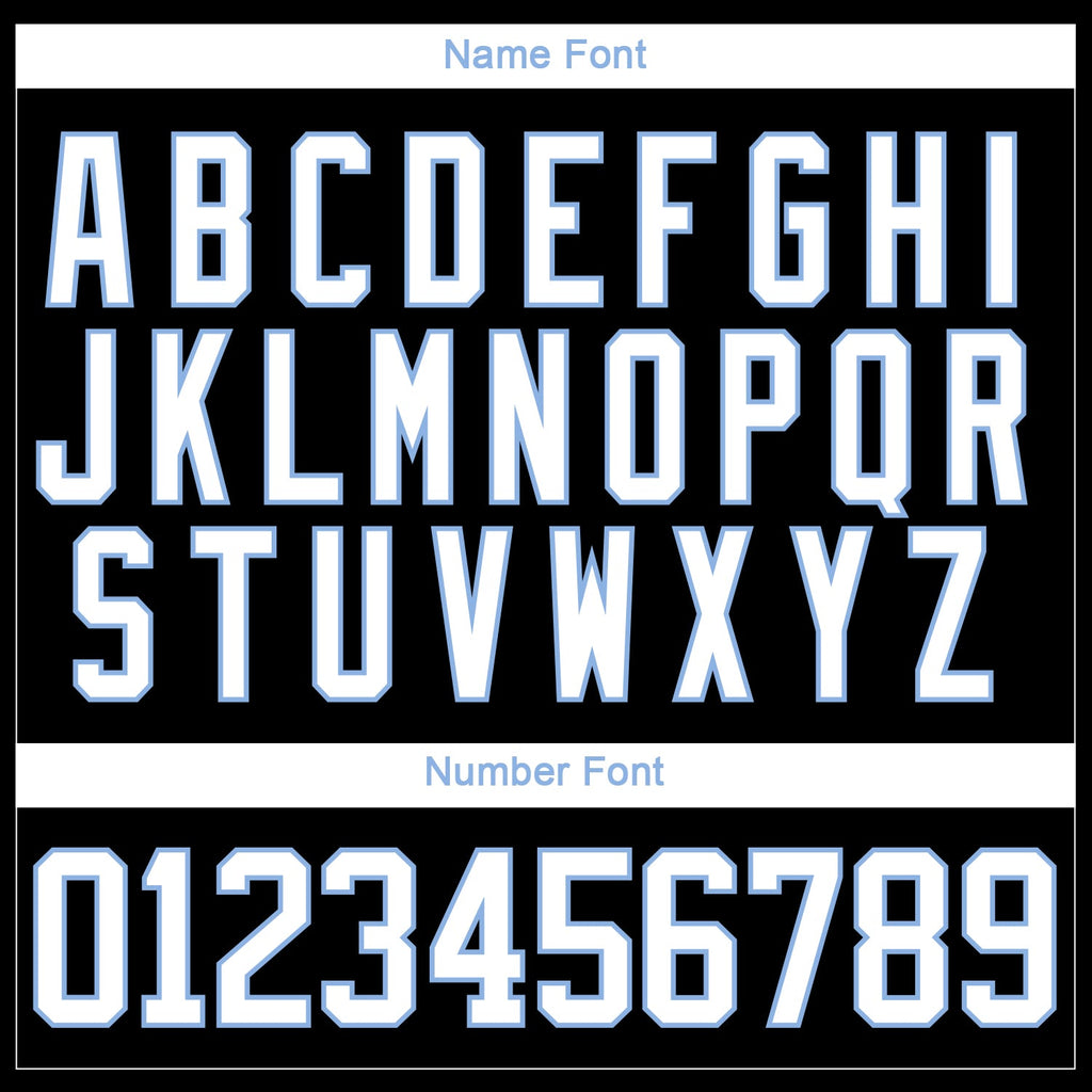 Custom Black White-Light Blue 3D Splash Hockey Lace Neck Jersey