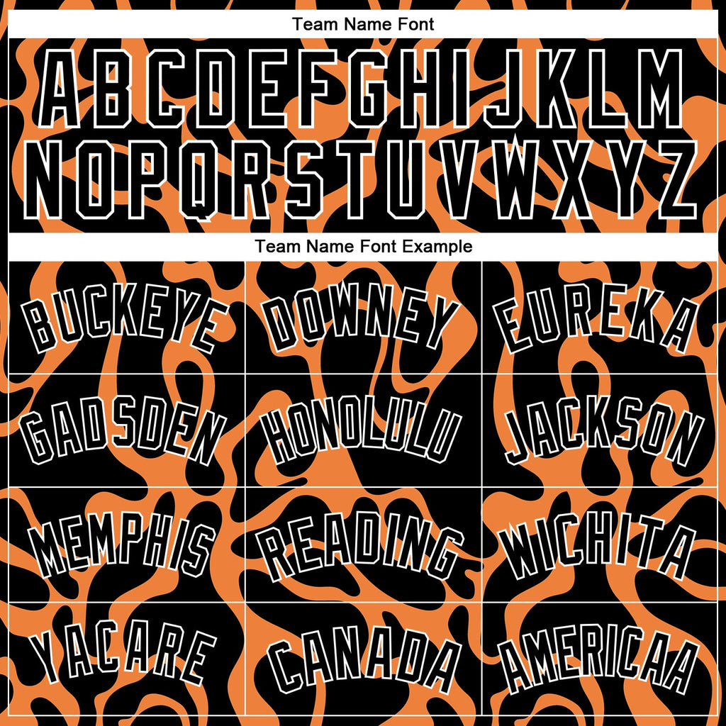 Custom Black Bay Orange-White 3D Pattern Design Tiger Prints Authentic Basketball Jersey
