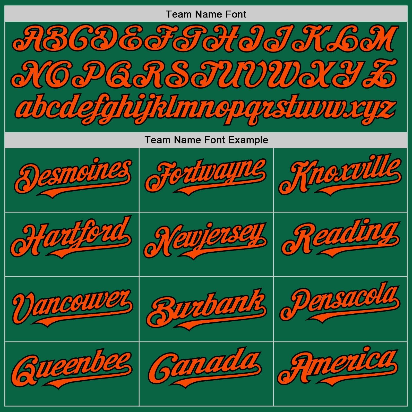 Custom Kelly Green Orange-Black Line Authentic Baseball Jersey
