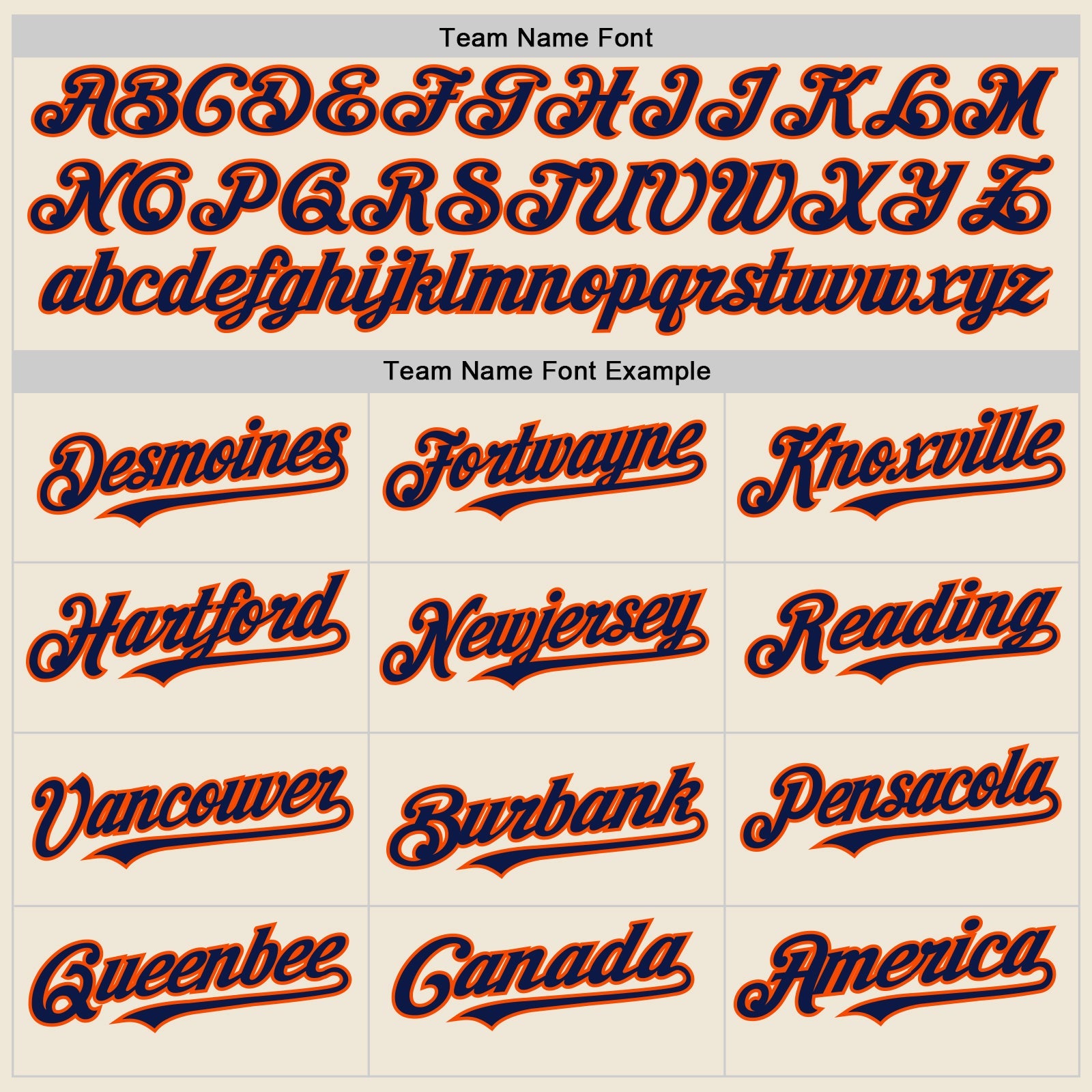 Custom Cream Navy-Orange Line Authentic Baseball Jersey