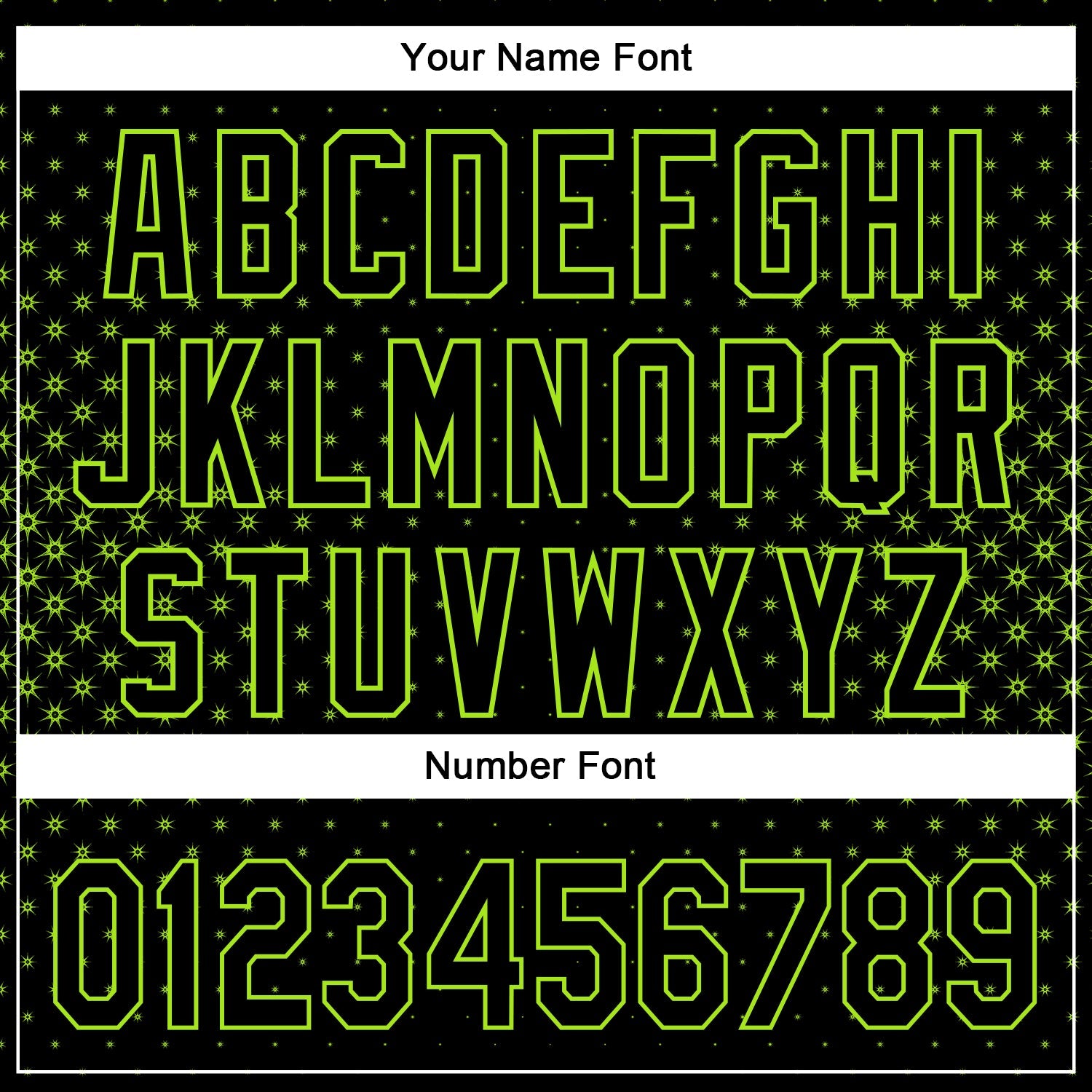 Custom Black Neon Green 3D Pattern Design Geometric Stars Authentic Baseball Jersey