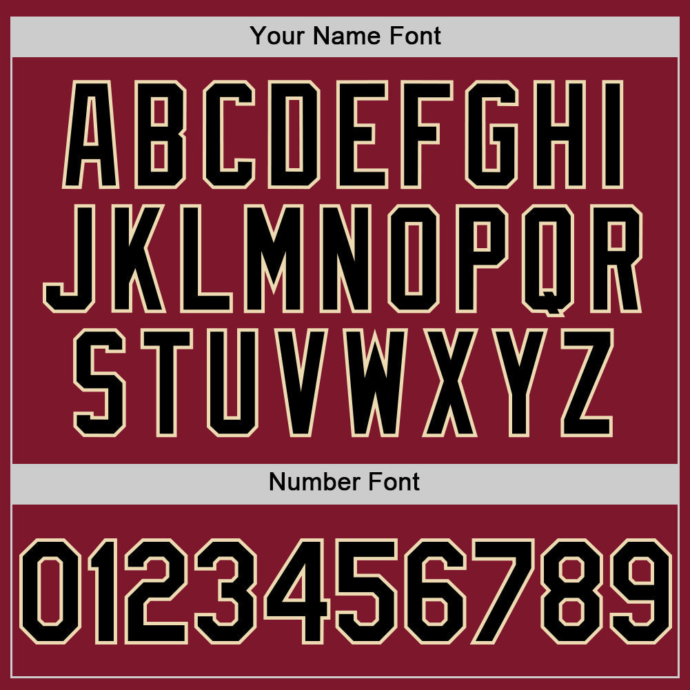 Custom Crimson Black-Cream 3D Pattern Design Gradient Style Twinkle Star Authentic Baseball Jersey