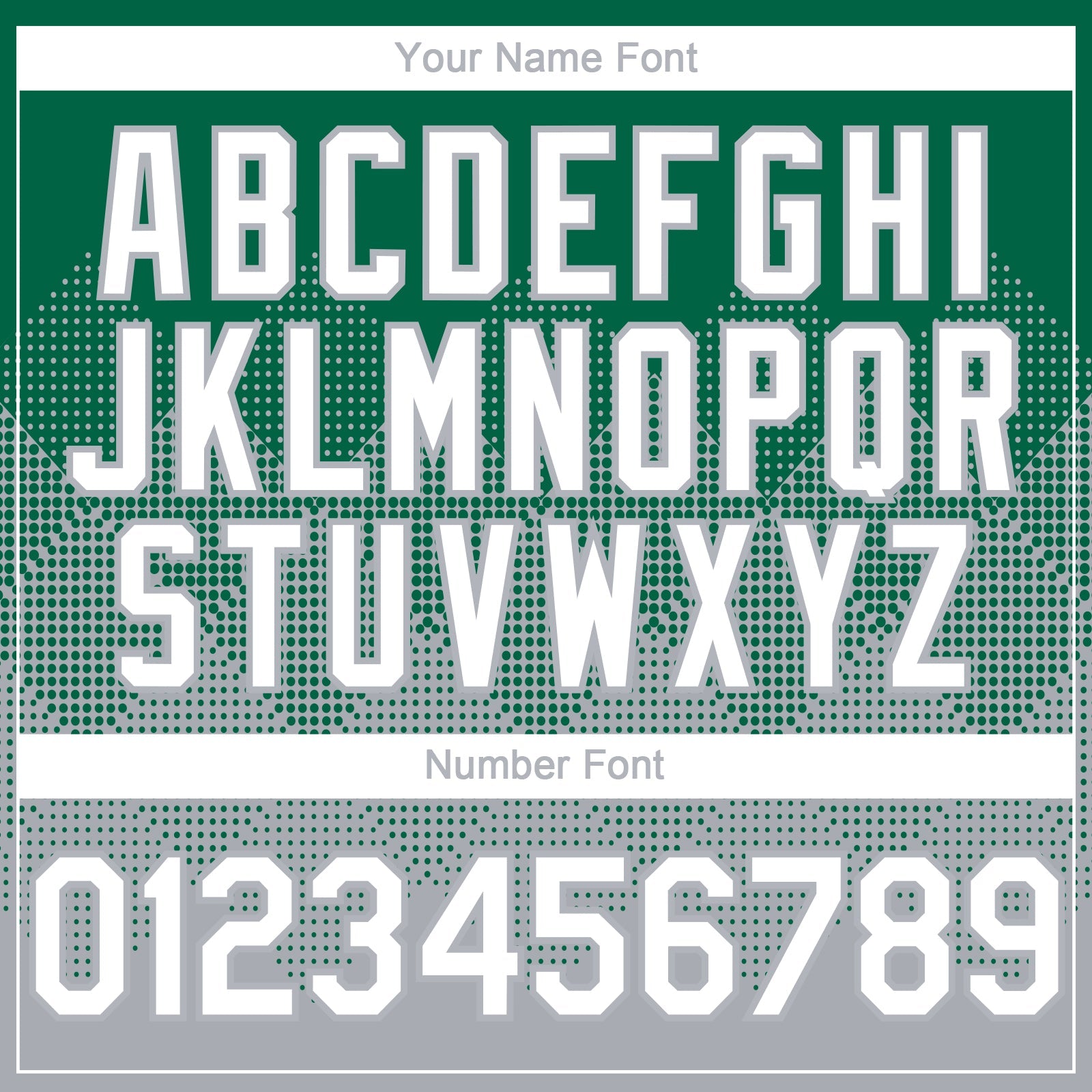 Custom Kelly Green White-Gray 3D Gradient Square Shape Authentic Baseball Jersey