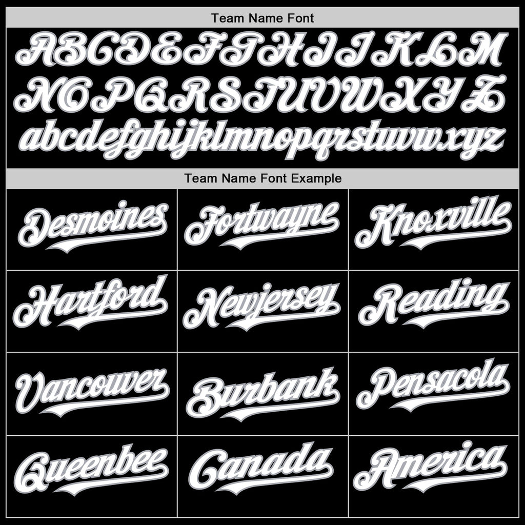 Custom Black White-Gray 3D Urban City Edition Sports Authentic Baseball Jersey
