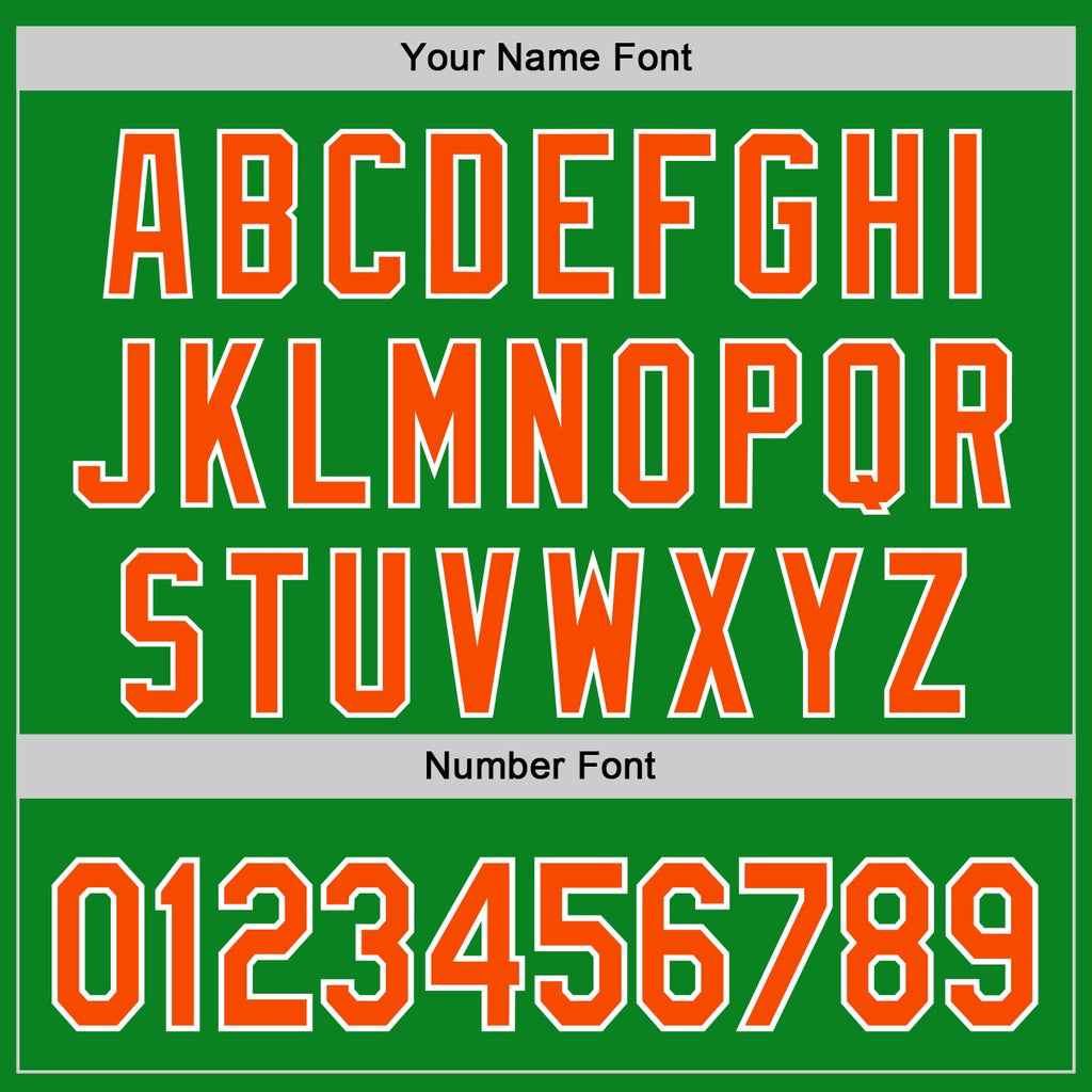 Custom Grass Green Orange-White 3D Urban City Edition Sports Authentic Baseball Jersey