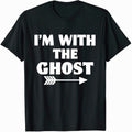 I'm with The Ghost Cute Halloween Matching Couple T-Shirt
