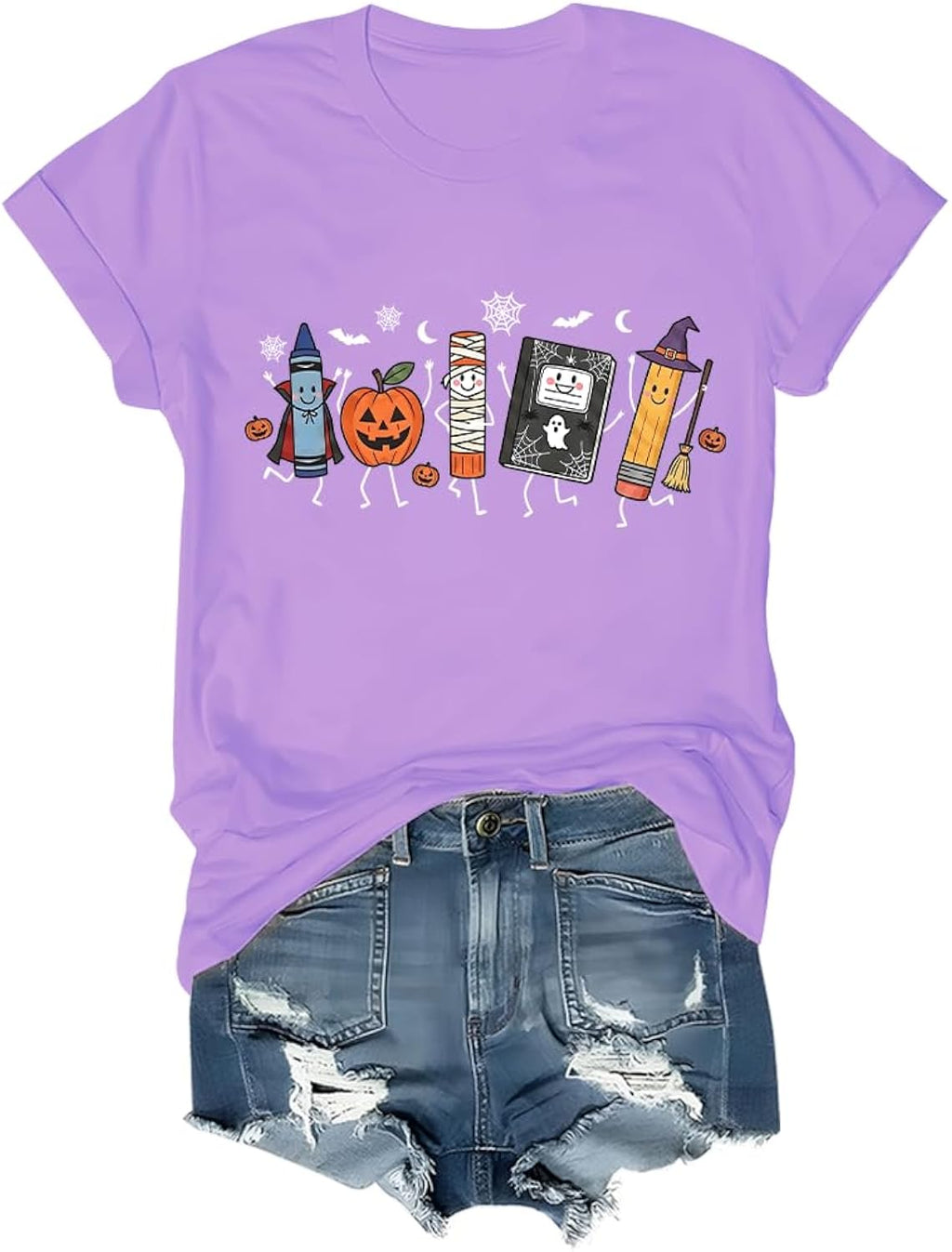 Halloween Teacher Shirt Spooky School Supplies T-Shirt