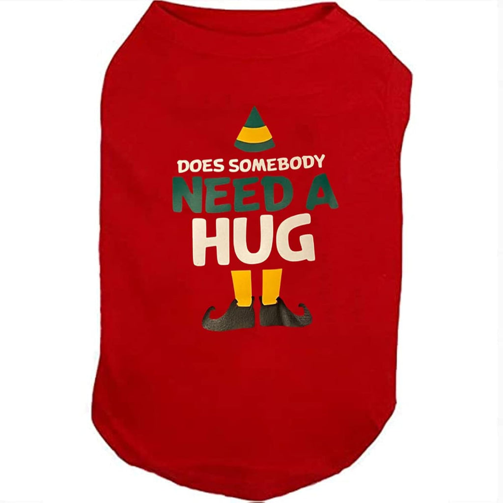 Christmas Dog Shirts for Pet Clothes Soft Breathable Puppy Shirts Printed Pet T-Shirt Puppy Dog Christmas Cosplay Xmas Pet Apparel for Small Medium Large Dogs and Cats (Small, RED-1)