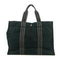 Hermes Fourre Toout Canvas Black Tote #5236