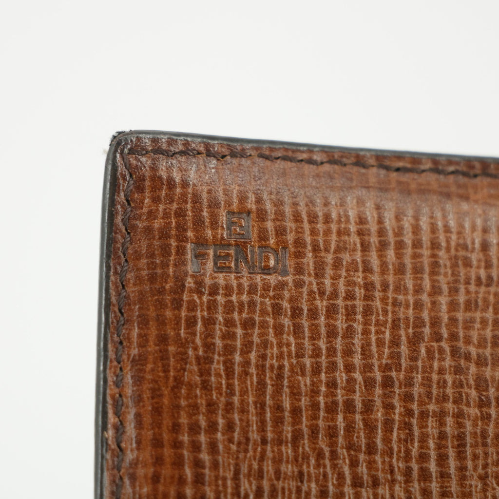 Fendi Monogram Canvas Brown Zucca Long Wallet #5766