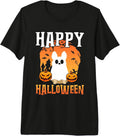 Happy Halloween Dog Ghost Premium Tri-Blend T-Shirt