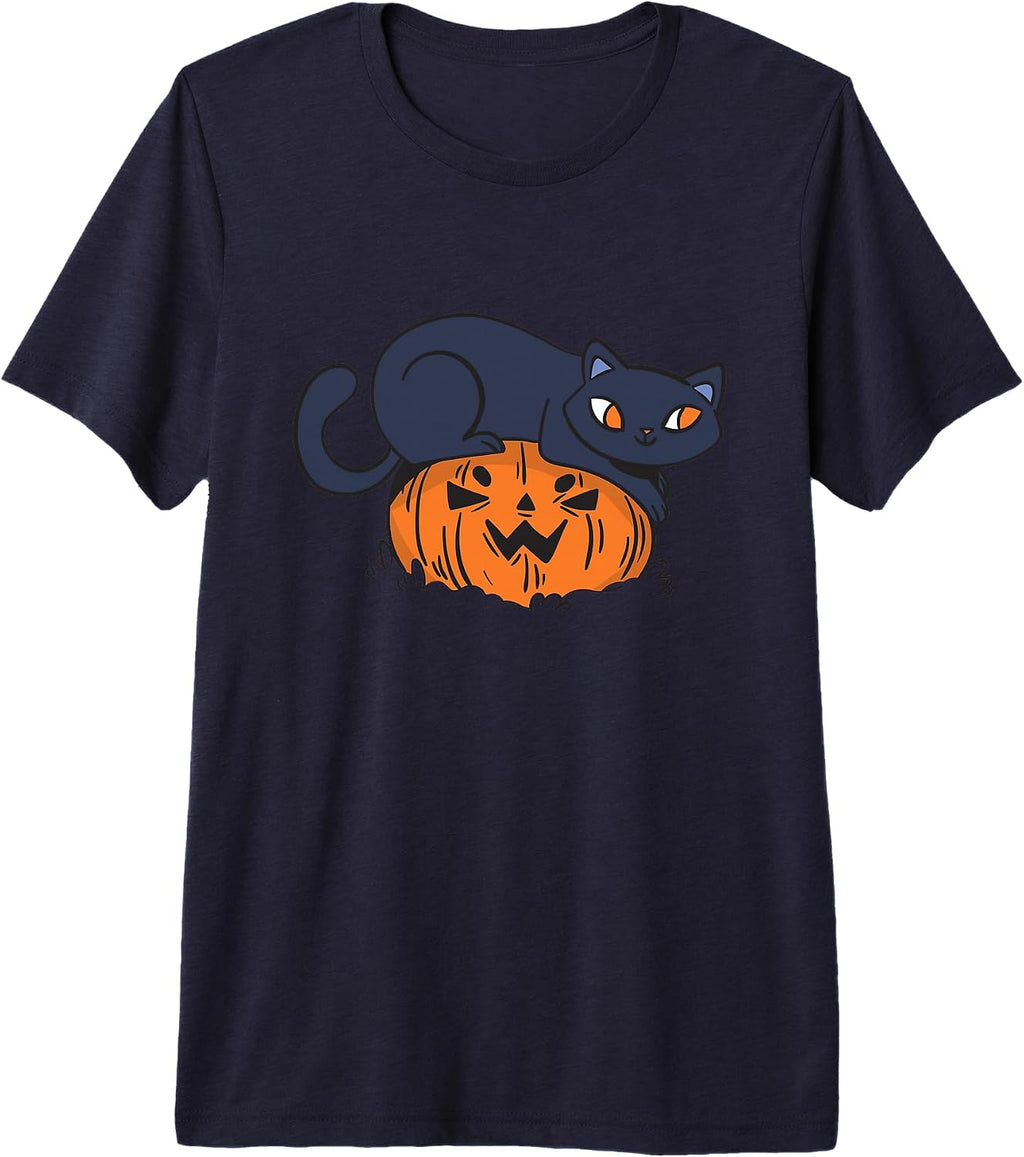 Halloween black cat pumpkin store