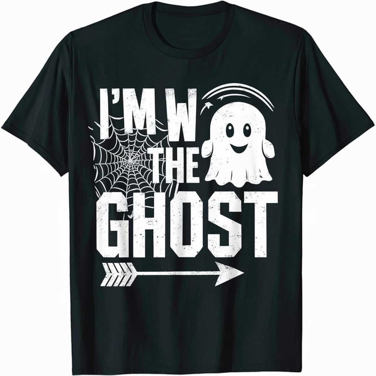 I'm with The Ghost Funny Halloween Couple Matching T-Shirt