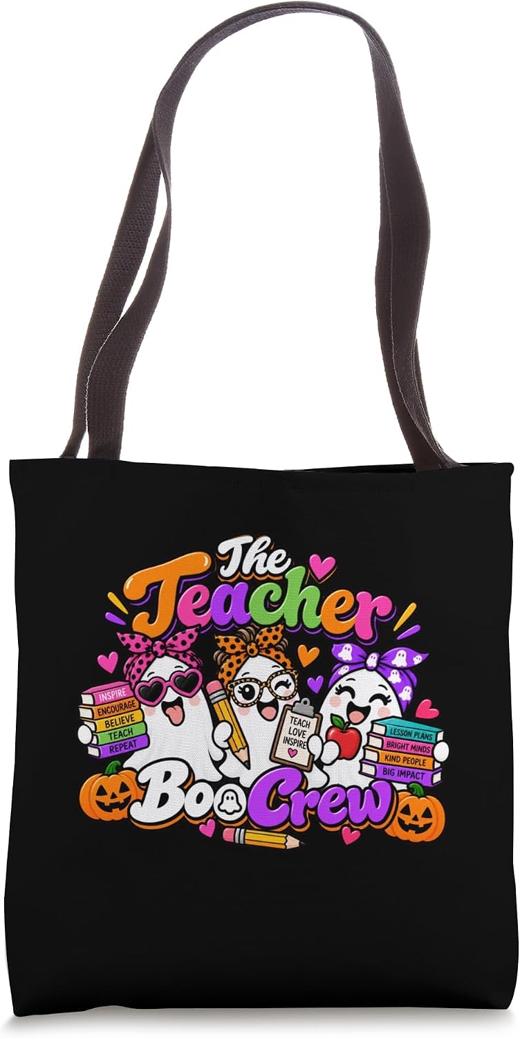 The Teacher Boo Crew Matching Halloween Tote Bag