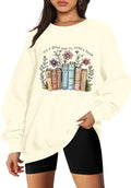 It's a Good Day to Read a Book Sweatshirt for Women Wildflower Book Lovers Pullover Reading Teacher Long Sleeve Top