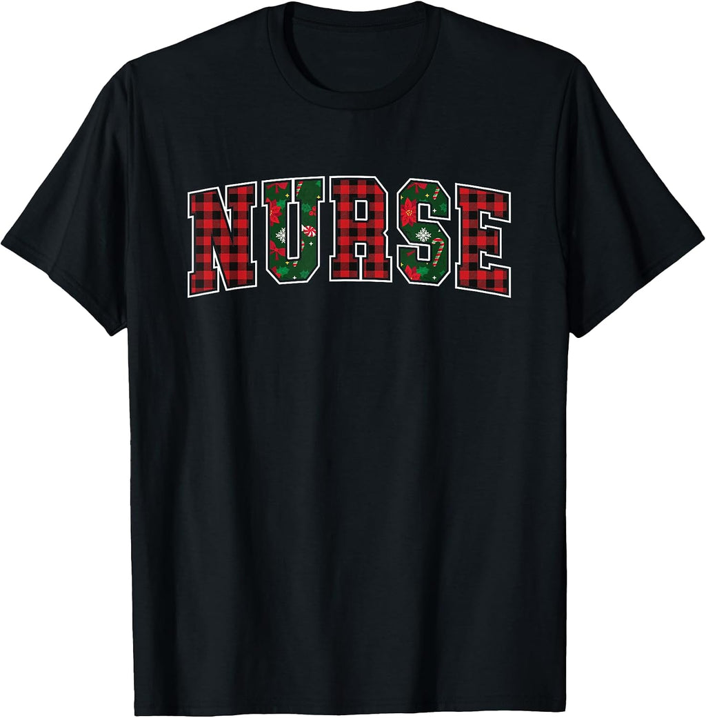 Nurse Christmas, Holiday Nurse, RN Apparel, Nursing Xmas T-Shirt