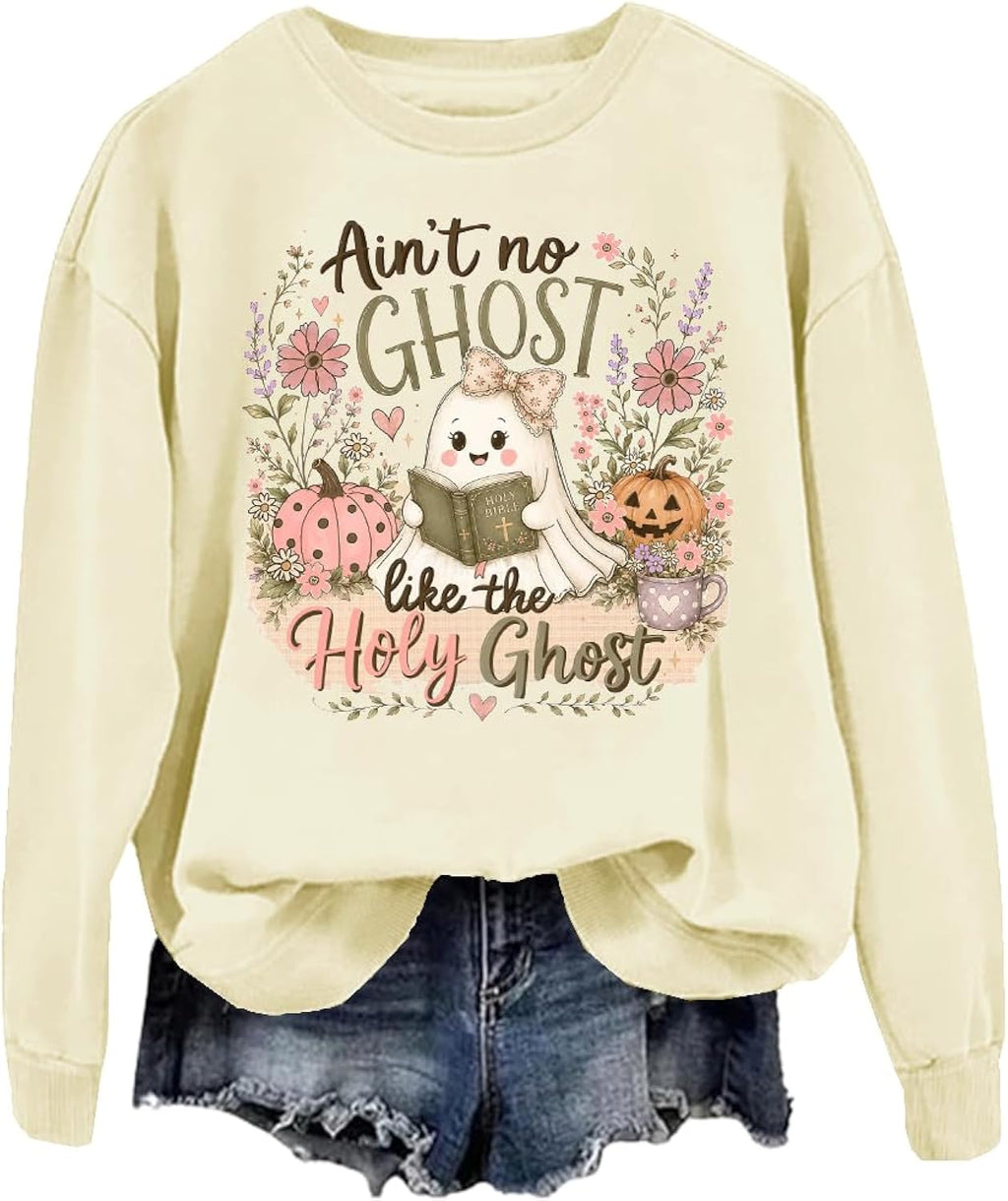 Ain't No Ghost Like The Holy Ghost Christian Halloween Ghost Sweatshirt