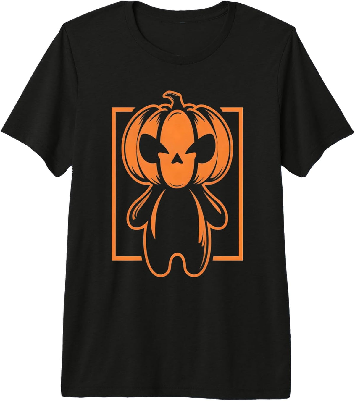 Halloween Jack O Lantern Face Pumpkin Head Premium Tri-blend T-Shirt