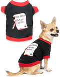 Dog Christmas Shirt, Small Puppy Holiday Clothes, Pet Dogs Xmas Tshirt, Dear Santa Let Me Explain Funny Puppy Clothes for Small Dogs, Extra Small Christmas Dog T-Shirt, XS