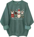 Meowy Christmas Sweatshirt, Meowy Christmas Cat Shirt, Cute Cat Hoodie