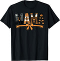 Mama Halloween Letters with Ghosts and Pumpkins T-Shirt