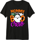 Mommy of The Boo Crew Funny Halloween Family Matching Premium Tri-Blend T-Shirt