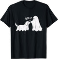 Funny Boo-P Ghost Dog Halloween Cute Spooky Dog Lover T-Shirt