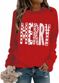 Retro Merry Christmas Sweatshirt Festive Holiday Xmas Gift