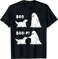 Funny Halloween Ghost and Dog Boop T-Shirt