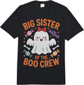Big Sister of The Boo Crew Funny Ghost Costume Comfort Colors Adult Heavyweight T-Shirt