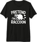 Pretend I’m A Raccoon Funny Halloween Costume Premium Tri-Blend T-Shirt