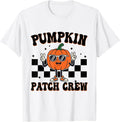 Pumpkin Patch Crew Matching Family Halloween Groovy T-Shirt