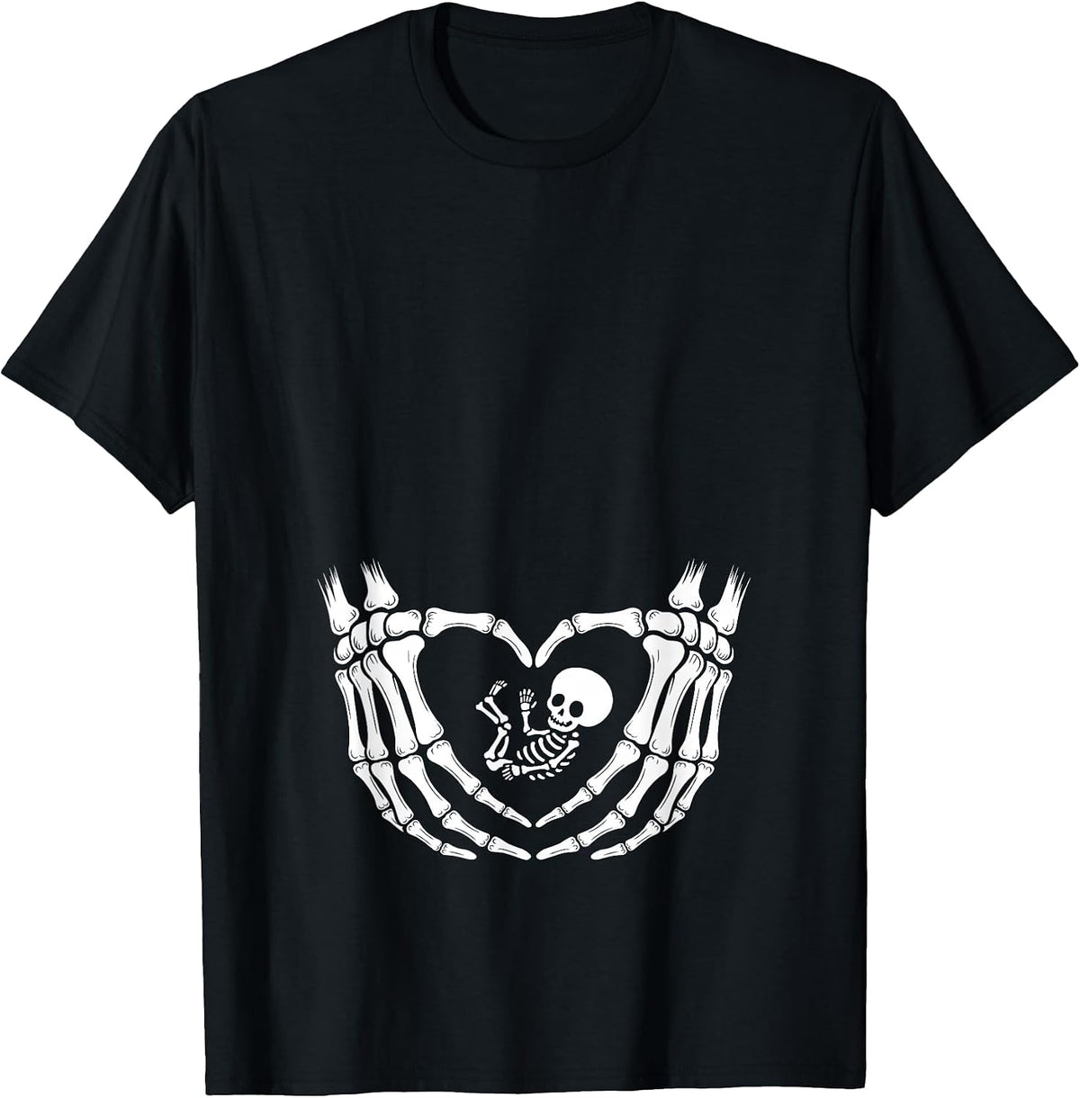 Baby Pregnancy Halloween Skeleton Xray My Belly Pregnant T-Shirt
